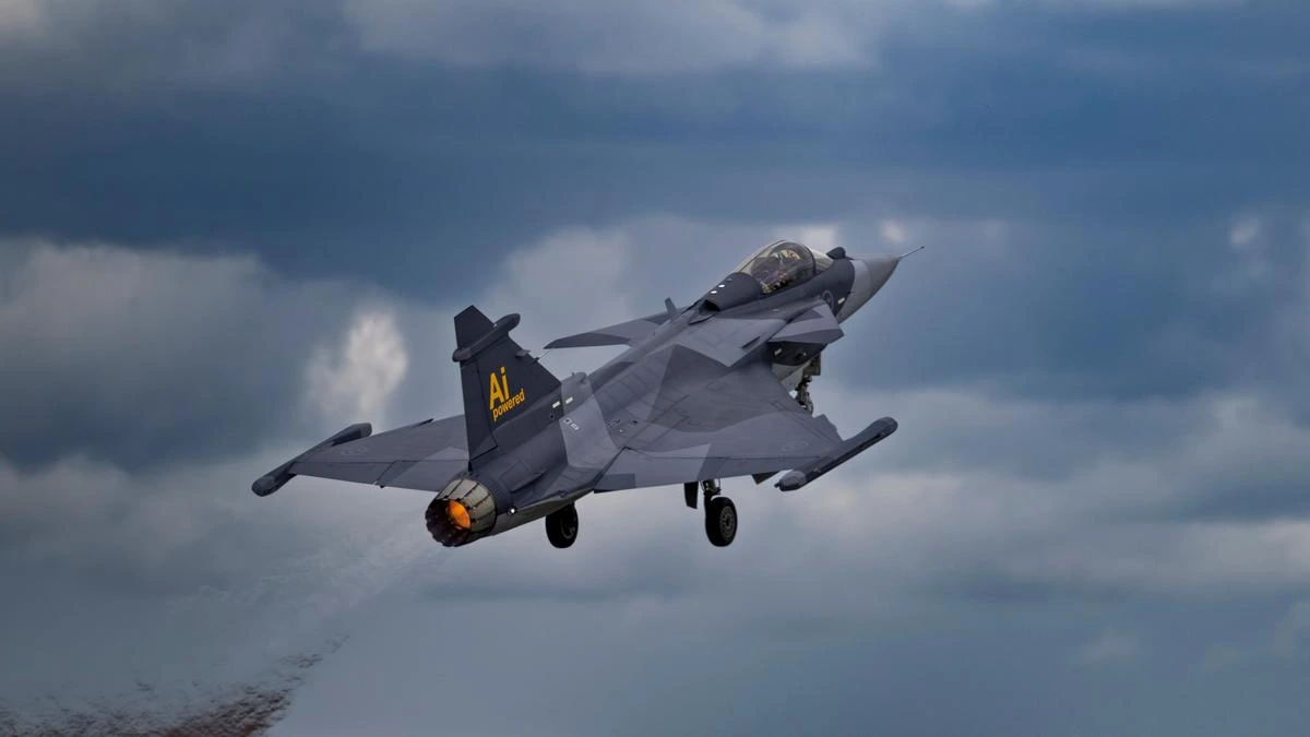 SAAB Gripen E testează inteligența artificială în misiuni aer-aer cu rază lungă de acțiune
